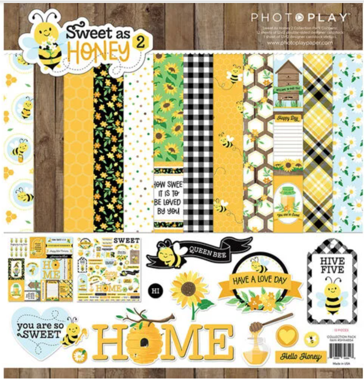 Sweet as Honey 2 Collection Pack and Ephemera Pack. Photoplay. Scrapbooking