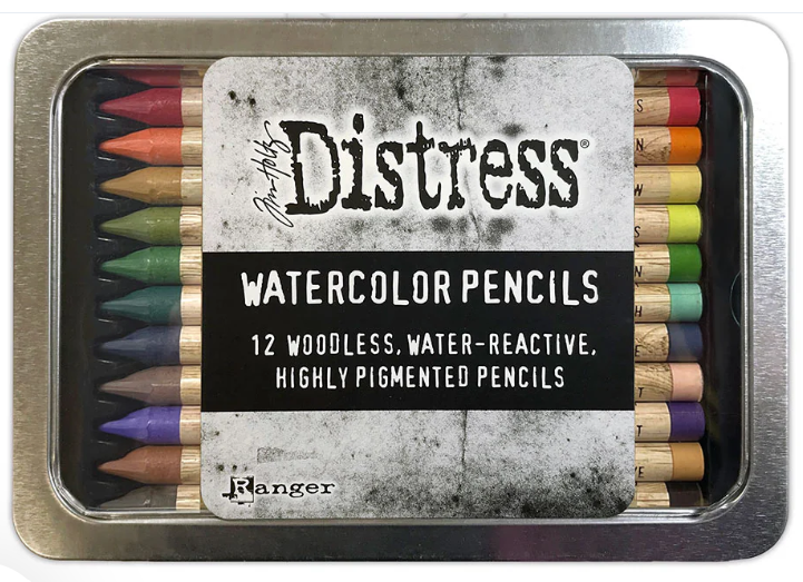 Distress Watercolor Pencils Tim Holtz Set 4