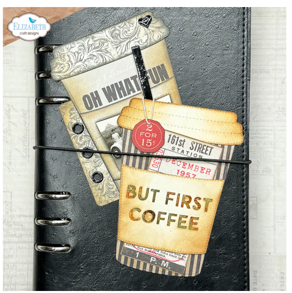 Take Away Cup Die set Elizabeth Craft Designs 2193 To Go Cup, Travel Cup, Coffee