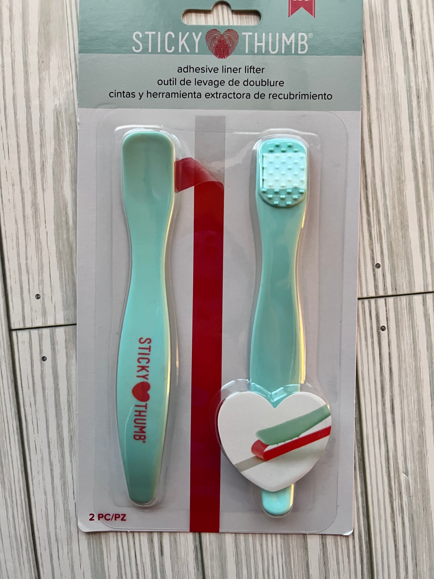 Sticky Thumb Adhesive Liner Remover Tool. Set of 2