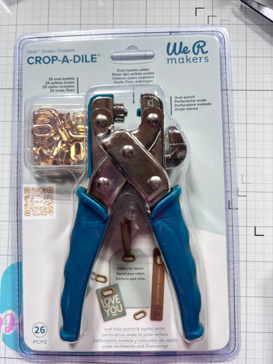 Oval Hole Punch & Eyelet Setter. We R Makers