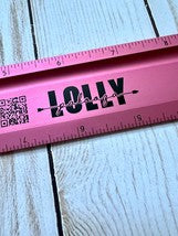 12"  Aluminum Safety Ruler / Custom Lolly Palooza Logo