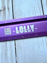 12"  Aluminum Safety Ruler / Custom Lolly Palooza Logo