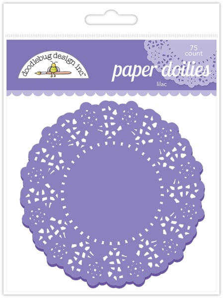 Mini Paper Doilies Doodlebug 75 Pack 3" Lilac