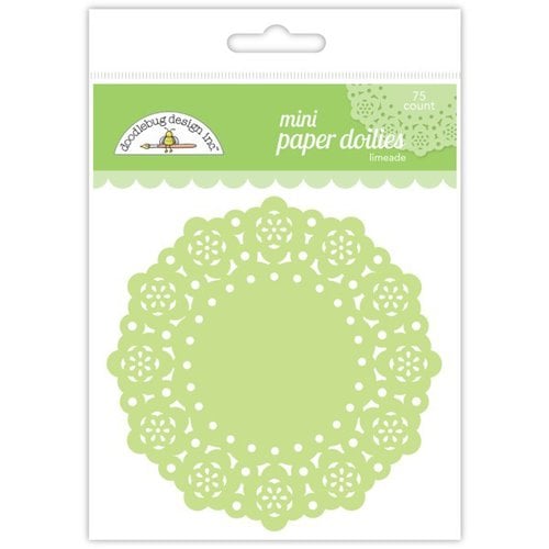 Mini Paper Doilies Doodlebug 75 Pack 3" Limeade