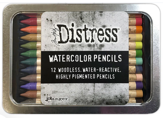 Distress Watercolor Pencils Tim Holtz Set 4