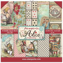 Alice in Wonderland  Stamperia 8X8" Scrapbooking papers