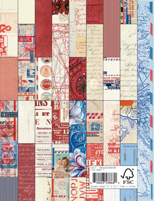 Reminiscence Book 7  Patterned Card Stock. Elizabeth Craft Designs Scrapbooking