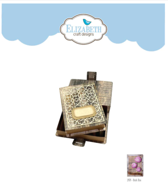 Book Box die set. Elizabeth Craft Designs 1959