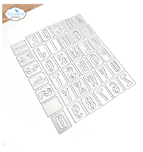 Stencil Alphabet Die set Elizabeth Craft Designs 2173