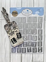 Stencil Alphabet Die set Elizabeth Craft Designs 2173