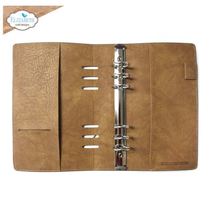 Taupe Planner Essentials Notebook A5 Slim.  Debossed Planner Eliz Craft Designs